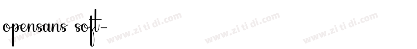 opensans soft字体转换